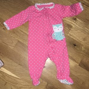 Pink baby girl jammies